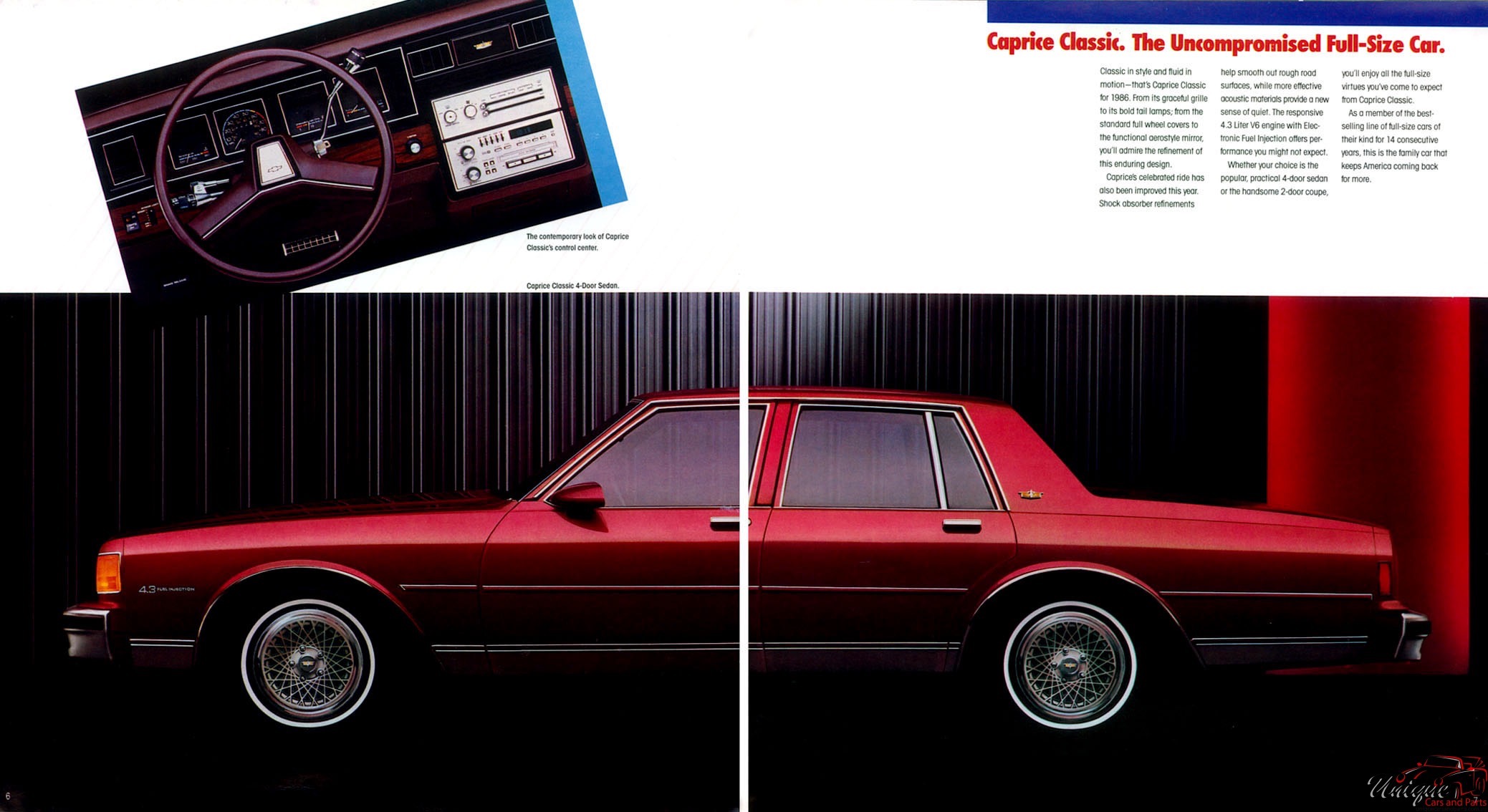 1986 Chevrolet Caprice Brochure Page 1